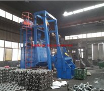 河南駐馬店客戶購買Q3210履帶式拋丸機