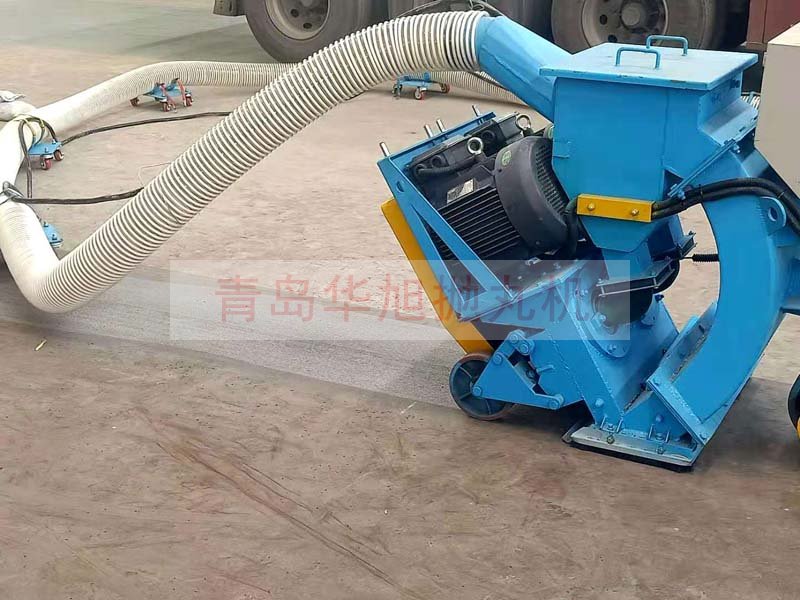 移動式拋丸機(jī)清理鋼板表面鐵銹